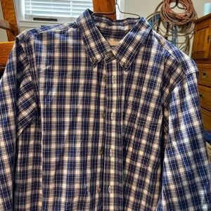 Wrangler Navy and White Checkered Men's Shirt